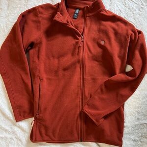 Fleece orange zip up mountain Hard Wear brand